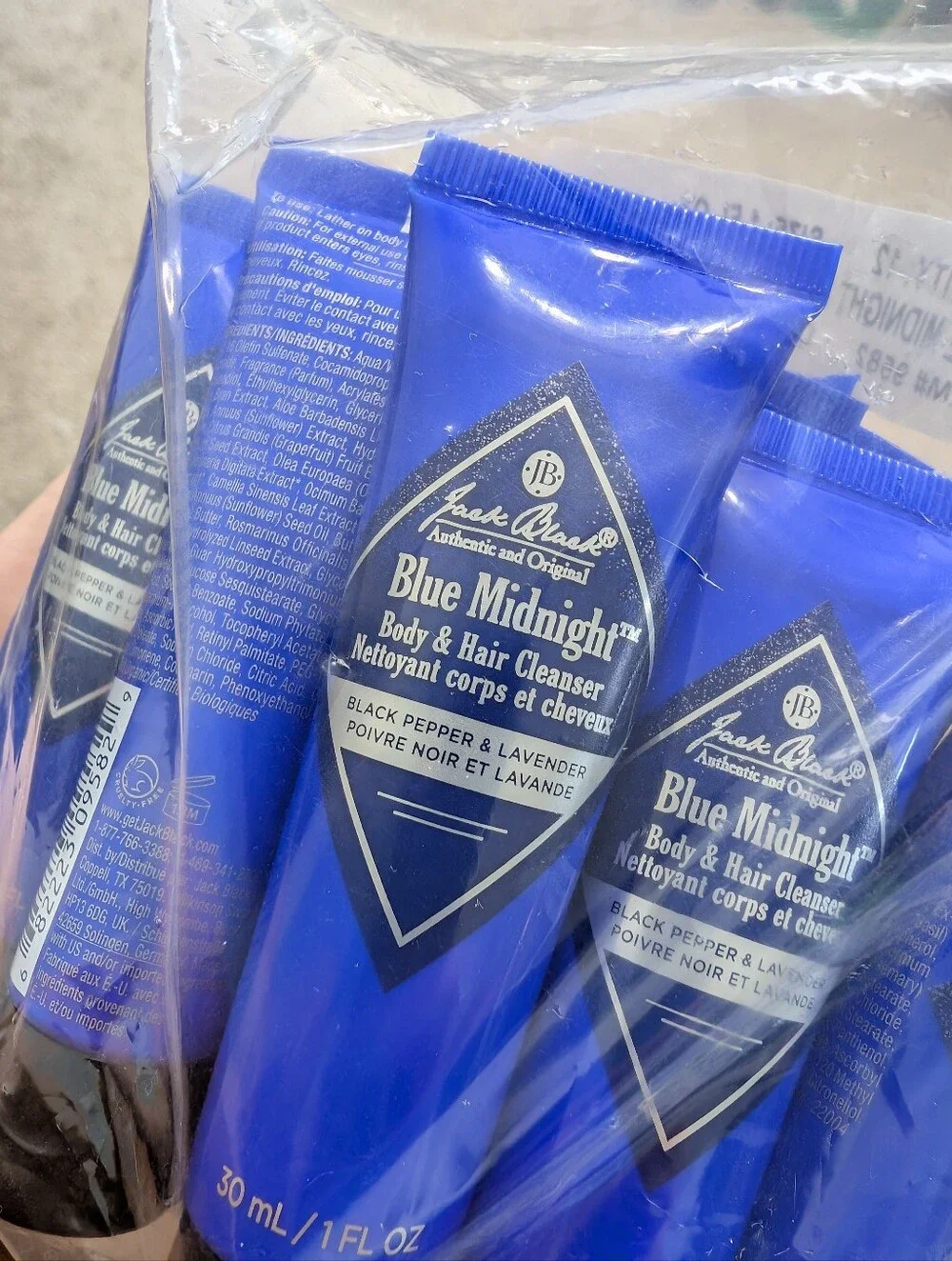 Jack Black Blue Midnight Body & Hair Cleanser - Blue (12 x 1 fl oz)